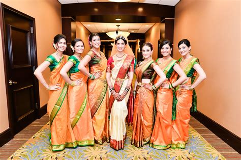 Love These South Indian Style Saris For The Bridesmaids She Got Them