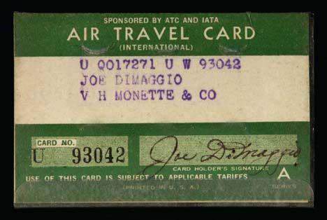 Uatp (universal air travel plan, inc.) is the airline owned payment network accepted by thousands of merchants for rail, air, hotel and travel agency payments. Joe Demaggio's Air Travel Card | Travel cards, Air travel ...