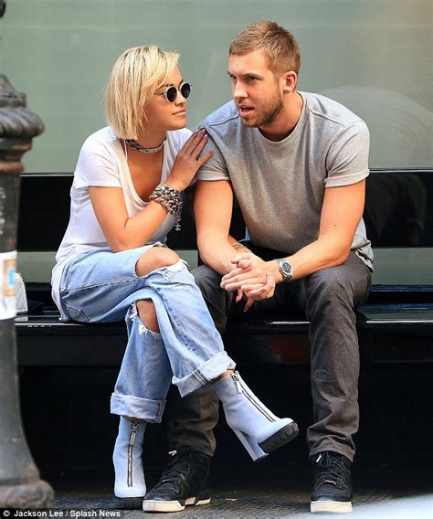 Rita Ora And Calvin Harris Spend Time Together In NYC Lipstick Alley
