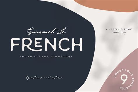 Gourmet Le French Modern Font Duo French Font Modern Serif Fonts