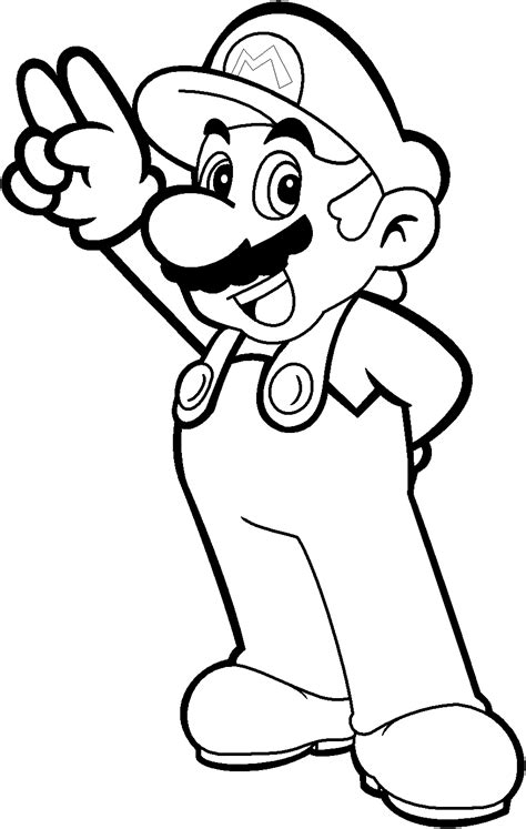 Mario Printable Coloring Pages Customize And Print