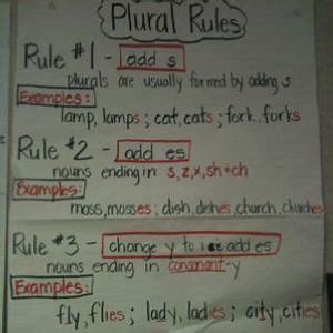 Plural Rules Anchor Chart Picture Cut Off Rule 4 Irregulars And