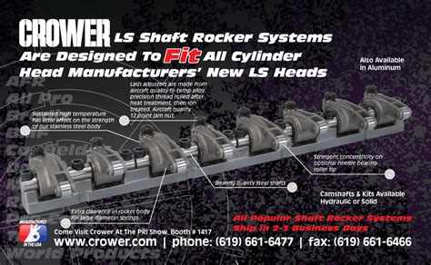 Wtb Crower 17 Steel Ls7 Shaft Mount Rockers Ls1tech Camaro And