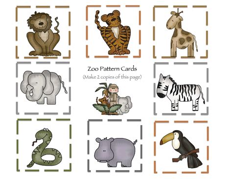 At The Zoo Part 2 Printable ~ Preschool Printables