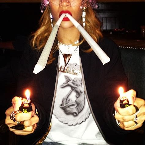 Rihanna Loves Smoking Weed In Case You Didnt Already Know Photos
