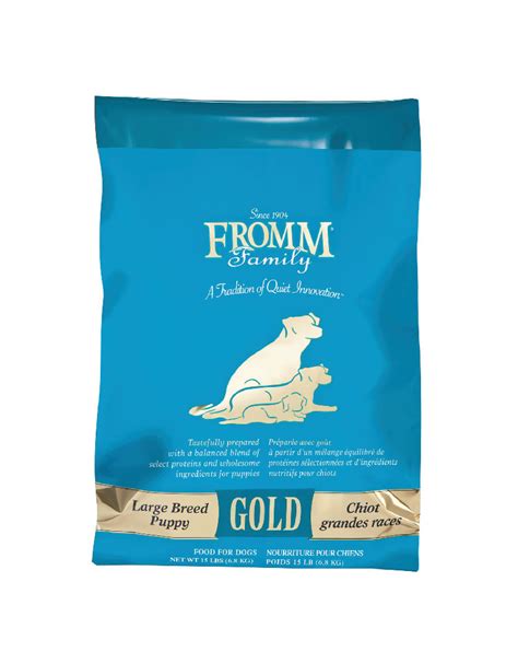 For large breeds, expect 12 to 18 months. Fromm | Gold Large Breed Puppy Dog Food - Lucky Pet, LLC