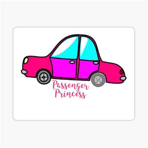 Passenger Princess Pink Car Sticker For Sale By Ourphotographs