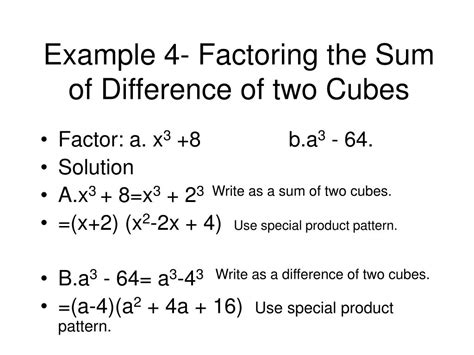 Firstly, you should realise that not all cubics actually do factorise nicely! PPT - 10.8 Factoring Cubic Polynomials PowerPoint Presentation, free download - ID:6595870