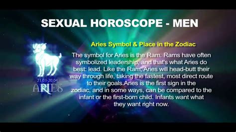 The Aries Male Sexual Astrology 2014 2015 Youtube