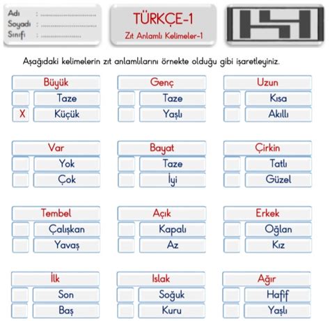 A Harfi Ile Zıt Anlamlı Kelimeler - savepass