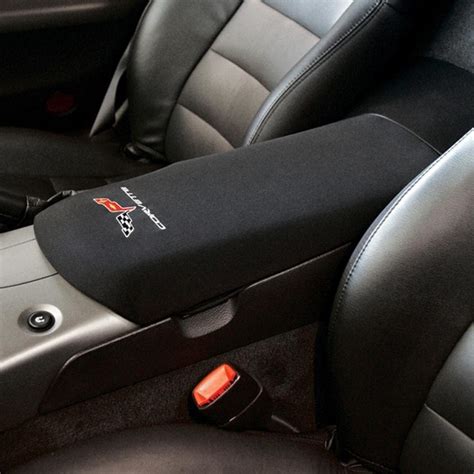 2005 2013 C6 Corvette Center Console Cover With Embroidered