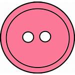 Button Clipart Buttons Clip Pink Sewing Cliparts