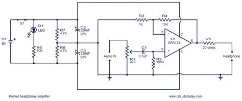 Diy Headphone Amplifier Circuit Circuit Diagram