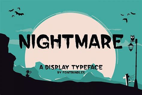 Nightmare Nightmare Typeface Lettering Fonts
