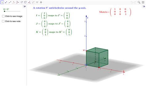 Matrix Representation Of A Rotation In 3d Geogebra