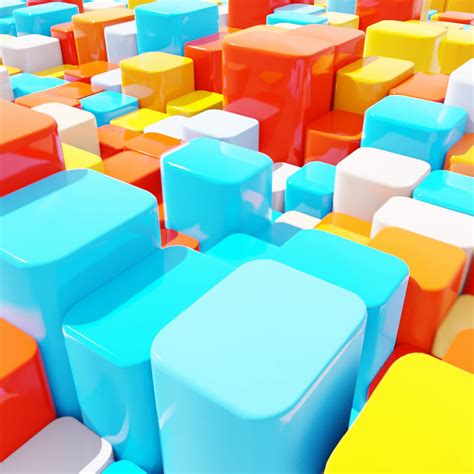 Artstation Abstract Colorful Cubes