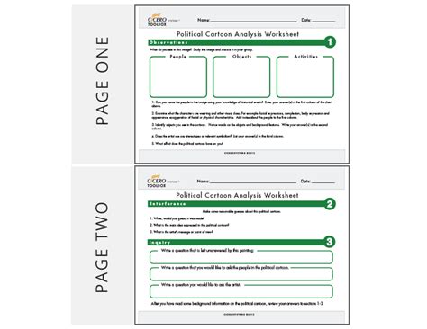 Cartoon Analysis Worksheet Answers - worksheet