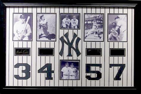 Lot Detail Rare New York Yankees All Time Retired Numbers 3 4 5