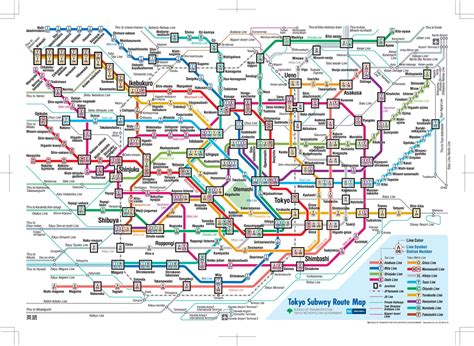 Japan Tokyo Train Map Japan Train Map Tokyo Kantō Japan