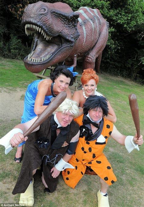 Flintstones Themed Wedding Two Couples Decided To Go Back To The Stone Age For A Flintstones