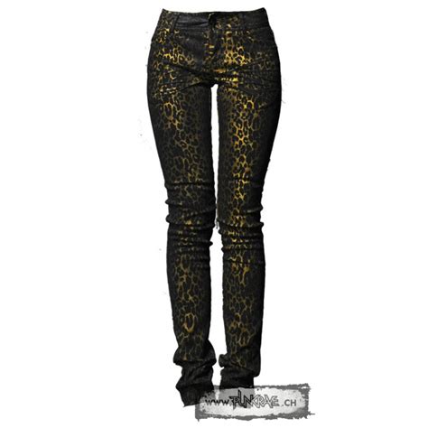Leopard Punk Skinny Jeans
