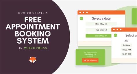 How To Create A Free Appointment Booking System In Wordpress