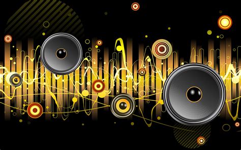 Many Different Speakers In The Abstract Music Wallpaper Wallpaper