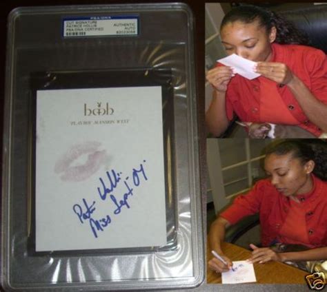 Patrice Hollis Signed W Lip Print Kiss Playbabe Hugh Hefner Stationary PSA DNA EBay