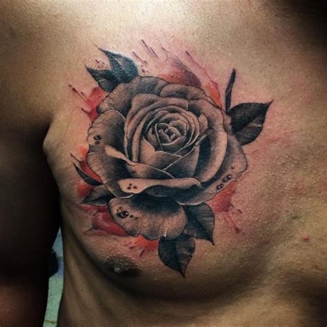 25 Blazing Hot Rose Tattoos For Men Tattoosdesignidea