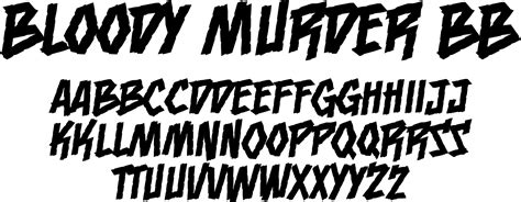 Bloody Murder Bb Font By Blambot Font Bros