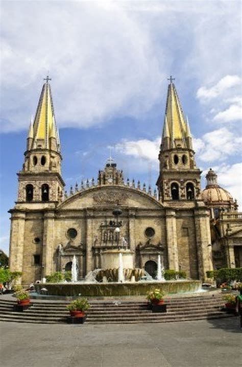 Cathedral In Historic Center In Guadalajara Jalisco Mexico Stock