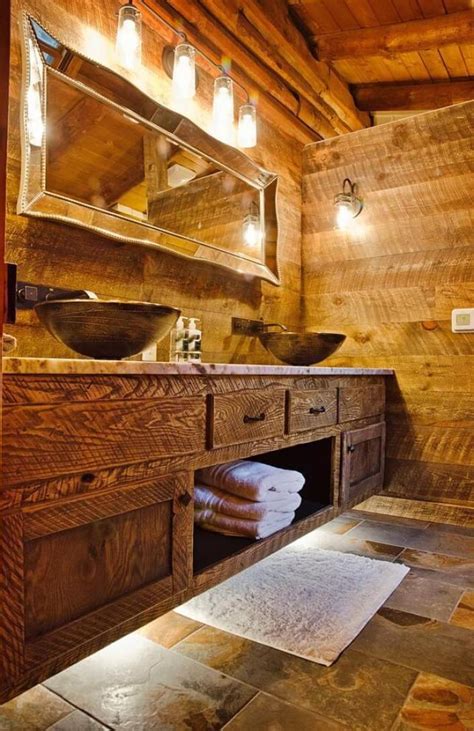 27 Rustic Bathroom Decor Inspired By Nature ~