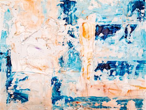 A Beige And Blue Abstract Painting Pixeor Large Collection Of