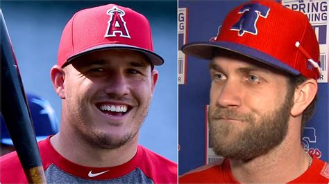 Harper Meant What He Said About Recruiting Trout Espn Video