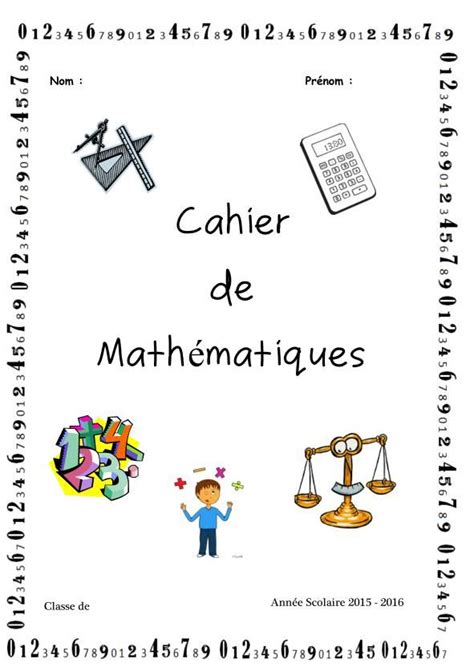 Page De Garde De Maths 5eme - Communauté MCMS