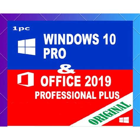Jual Microsoft Windows 10 Pro And Office 2019 Pro Plus Asli Software
