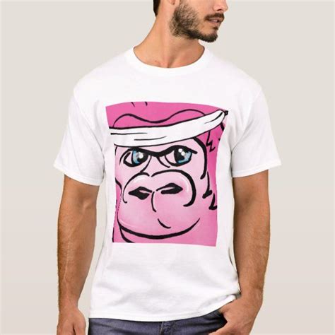 Pink Gorilla With Sweatband T Shirt Sweatband T Shirt