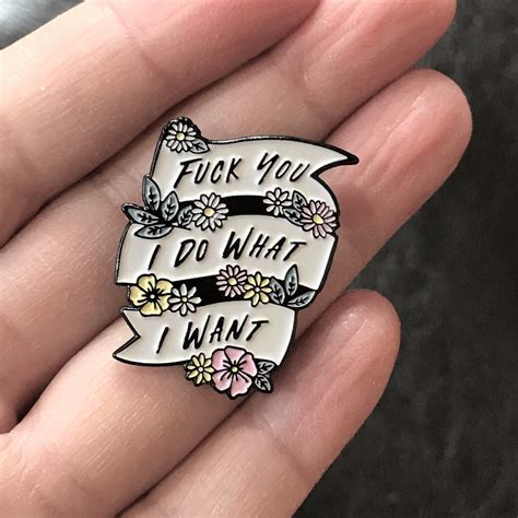 I Do What I Want Enamel Lapel Pin My Life ~ Take Control Do What I