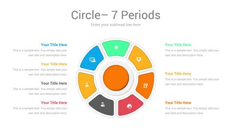 7 Step Circles Diagram For Powerpoint Templates