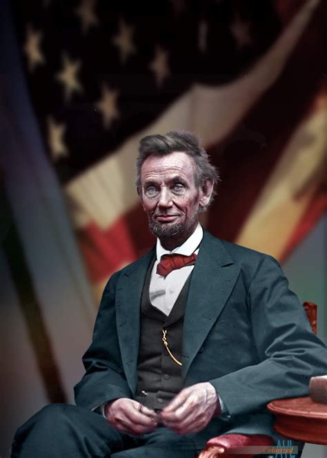 Colors for a Bygone Era 16th U.S. President Abe Lincoln, colorized