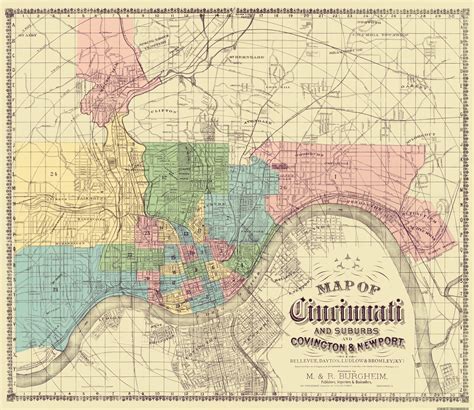 A Map Of Cincinnati 1890 Rcincinnati