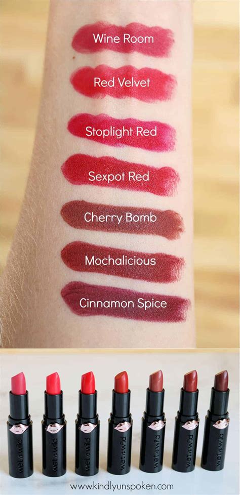 Wet N Wild Megalast Lipstick Swatches Review Off