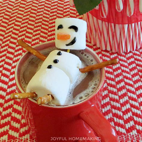 Hot Chocolate Marshmallow Snowman Topper Joyful Homemaking