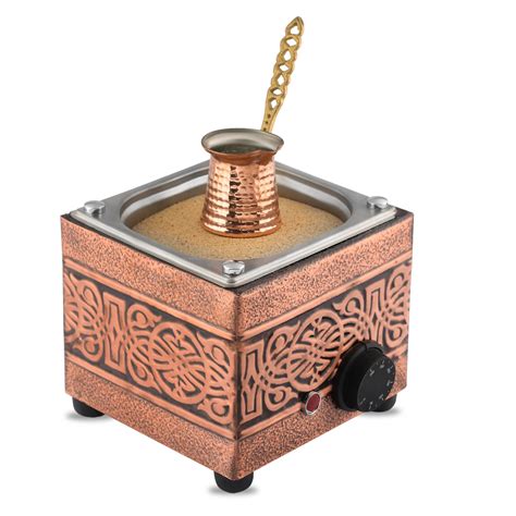 Authentic Turkish Copper Electric Hot Sand Coffee Maker Square Heater