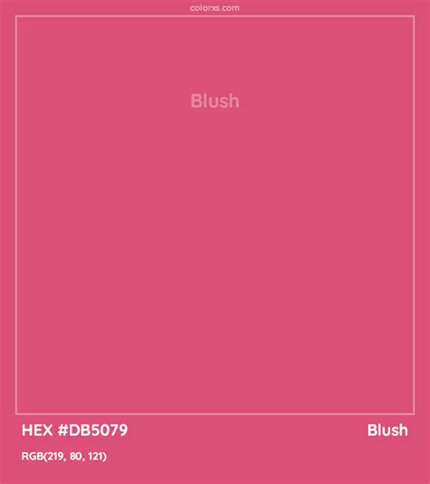 Blush Complementary Or Opposite Color Name And Code Db5079