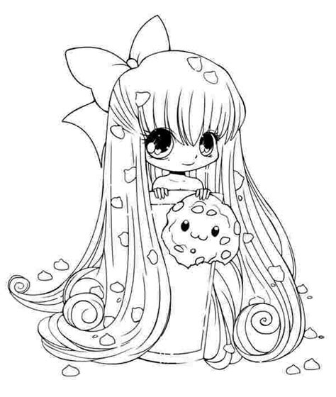 Kawaii Girl Coloring Pages Various Ideas To Download