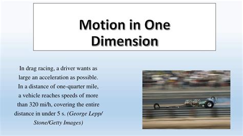 Ppt Motion In One Dimension Powerpoint Presentation Free Download