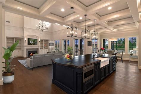 Whether you like the idea of having a wood the coffered ceiling shape defines style. 50 Kitchens with Coffered Ceilings (Photos)