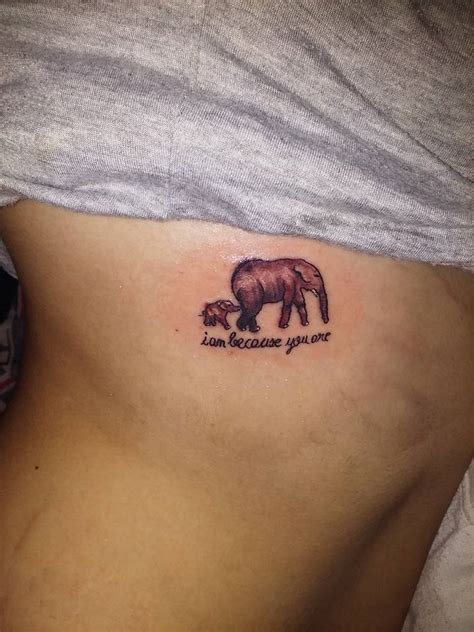 Tattoo Tatuaje De Elefante Para Madre E Hija Tatuajes Y