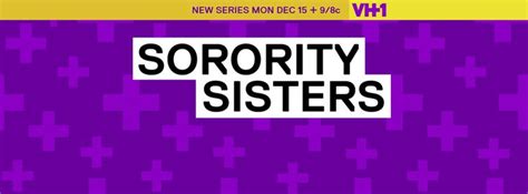 A Purple And Yellow Background With The Words Sorority Sisters In Black